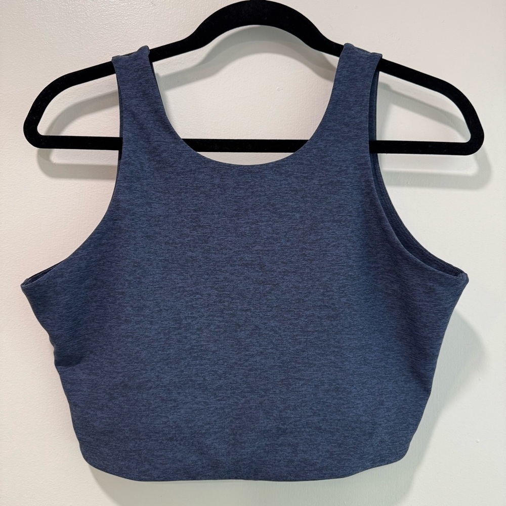 Outdoor Voices Crop Top Colorblock Athletic Workout Tank Top, size Large